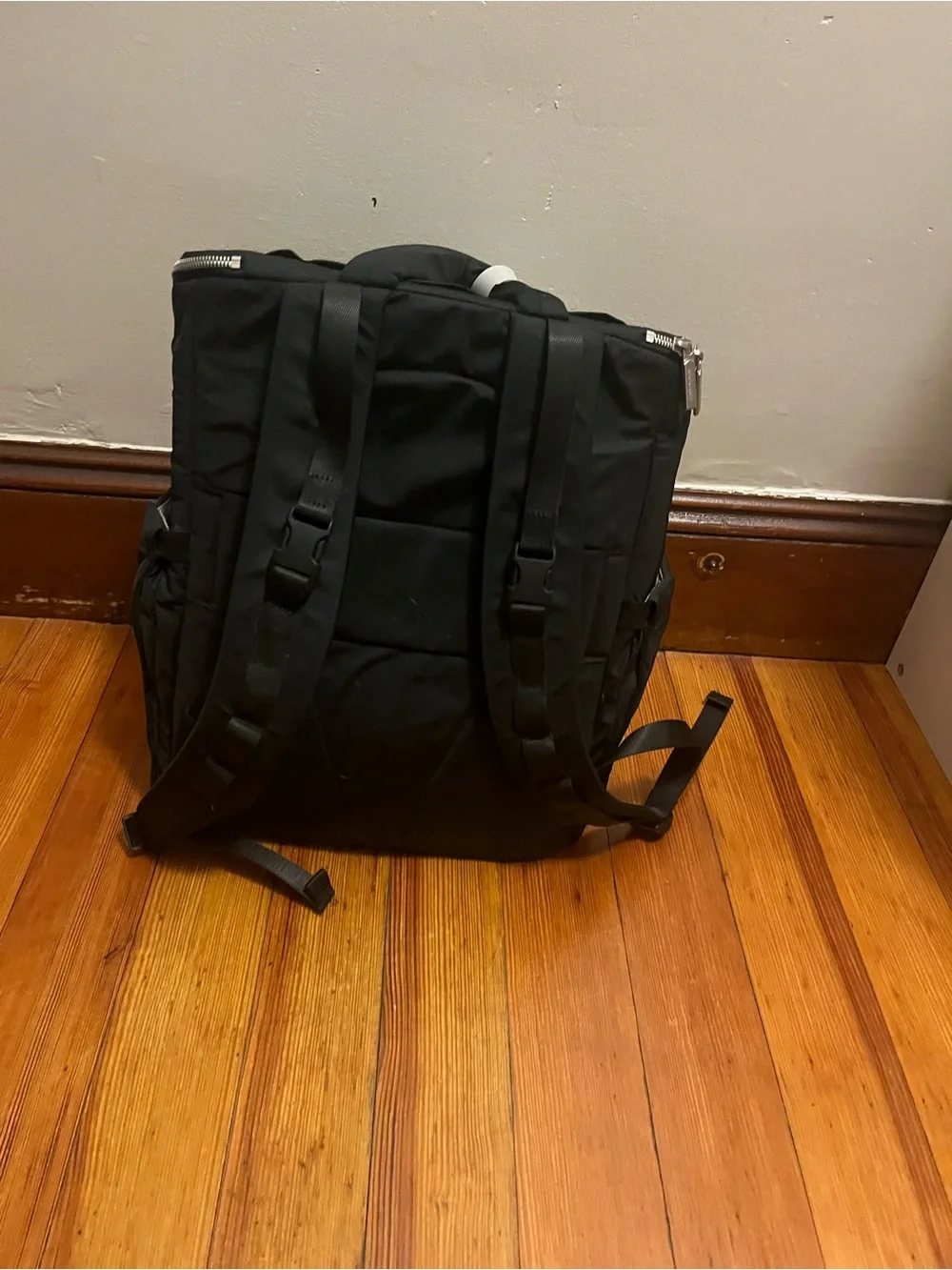 lululemon black diaper bag
